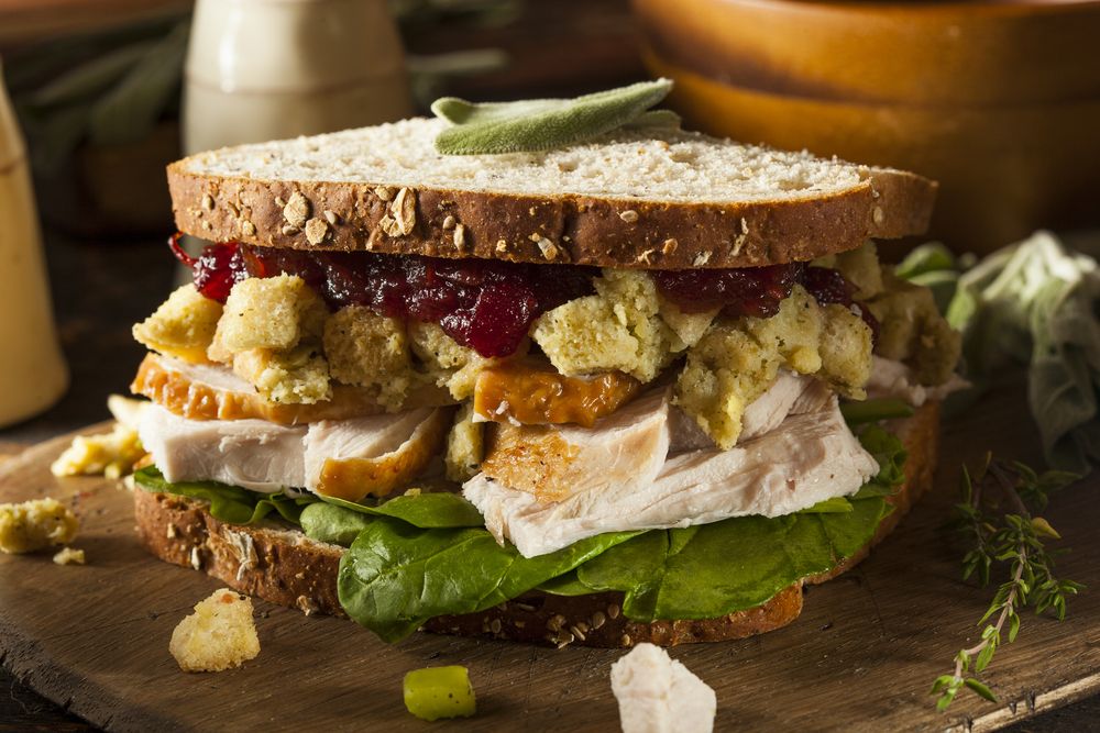 Thanksgiving Leftovers Sandwich